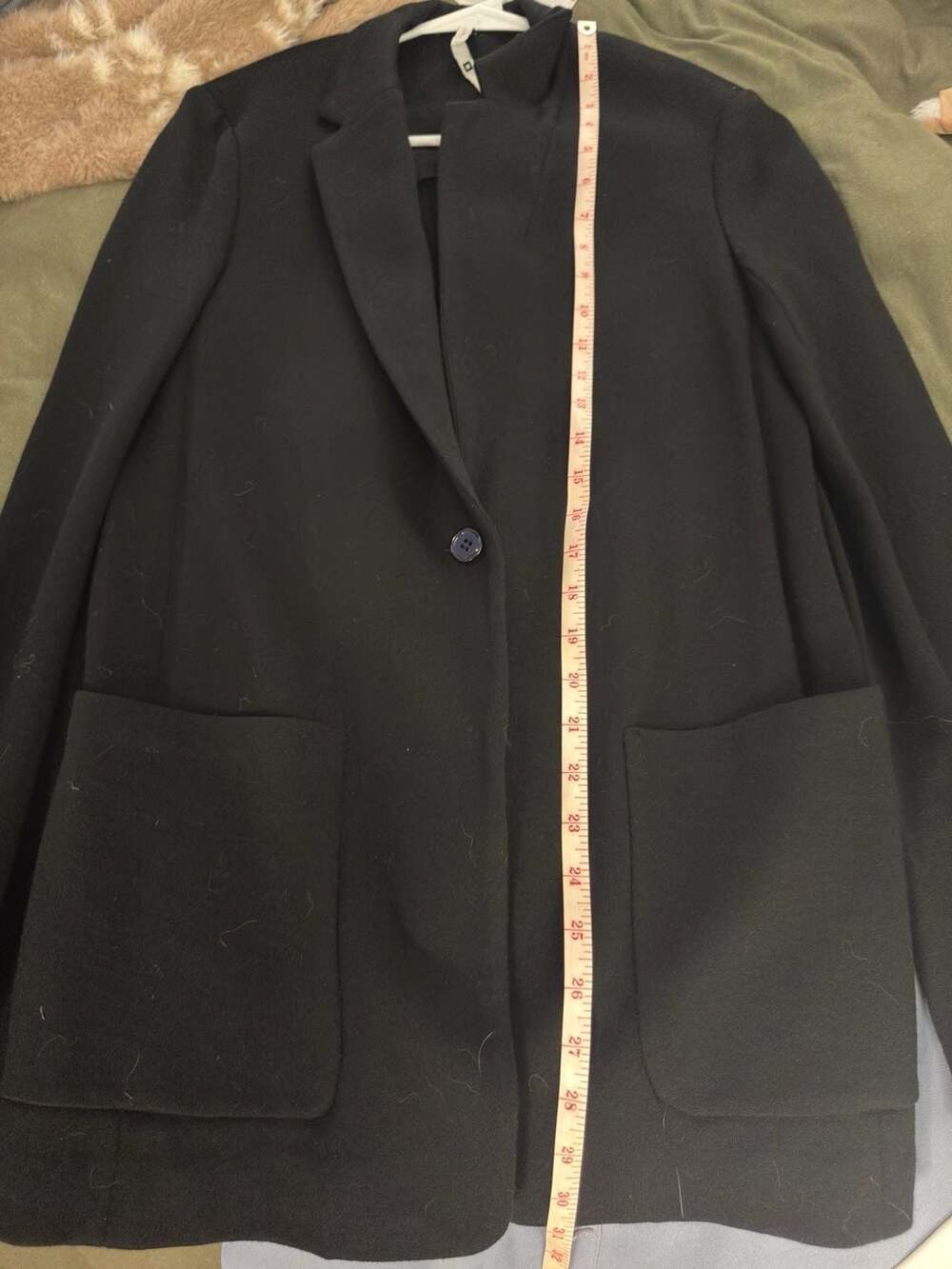 Isli New York 100% Wool Single Button Knit Blazer Jacket with Patch Pockets - Picture 6 of 6